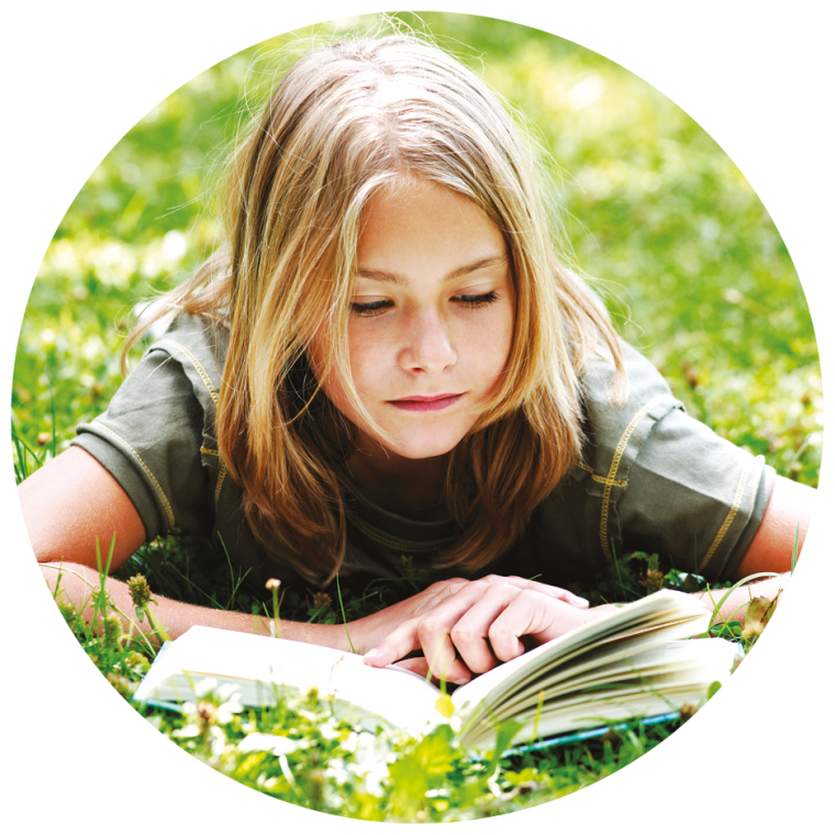 summer of reading - girl reading